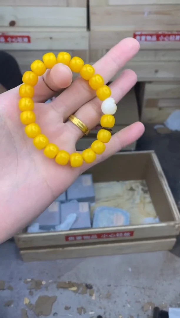 缘圆文玩阁黄玉菩提链接@@l052