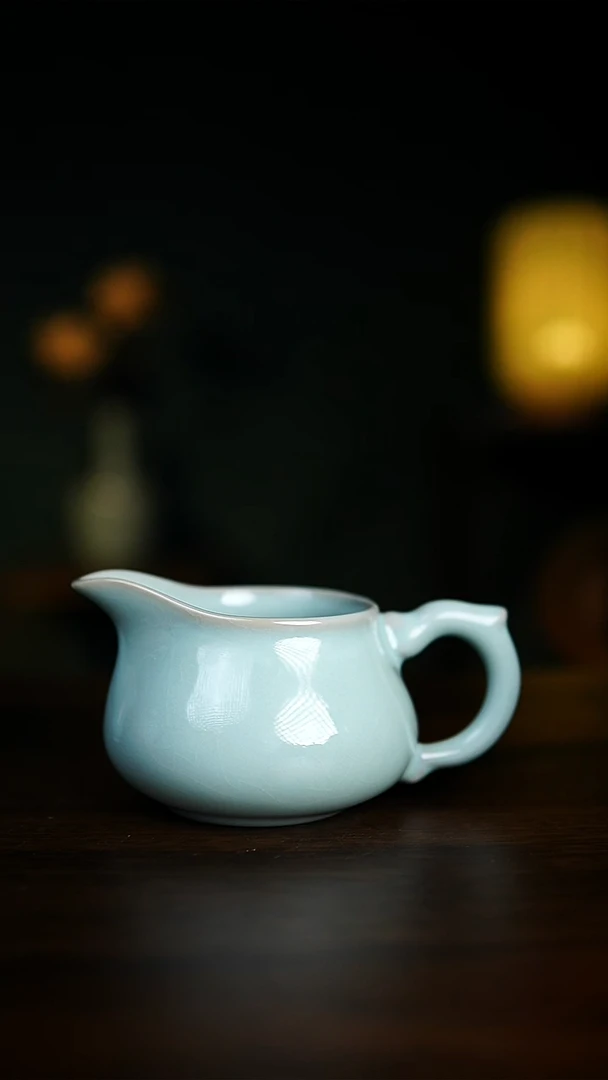 【闪购商品】天青釉 支钉烧 游龙公道杯