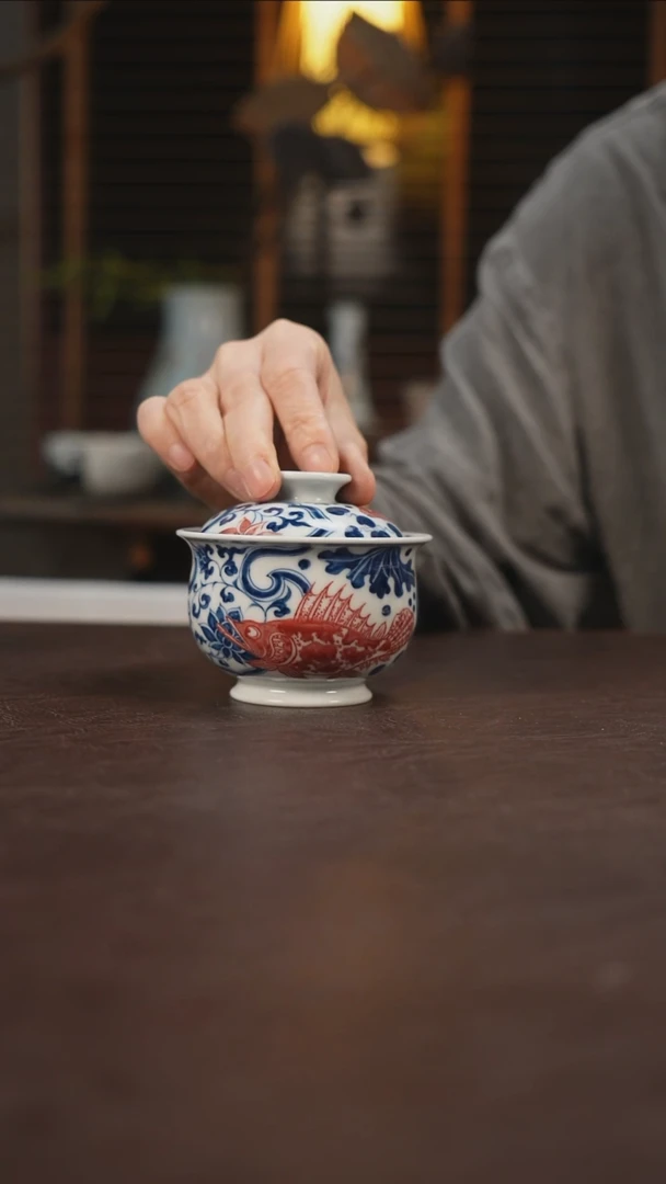 杯景德镇陶瓷杯碗柴烧多人