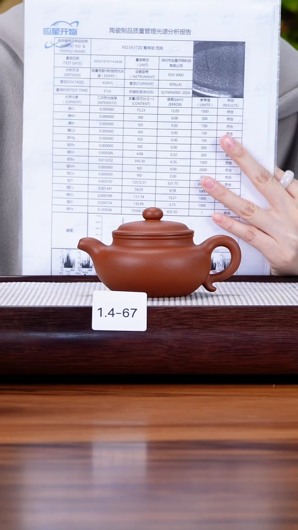 茶壶紫砂ᰔ****³1.4-67 矿精小红泥 仿古170