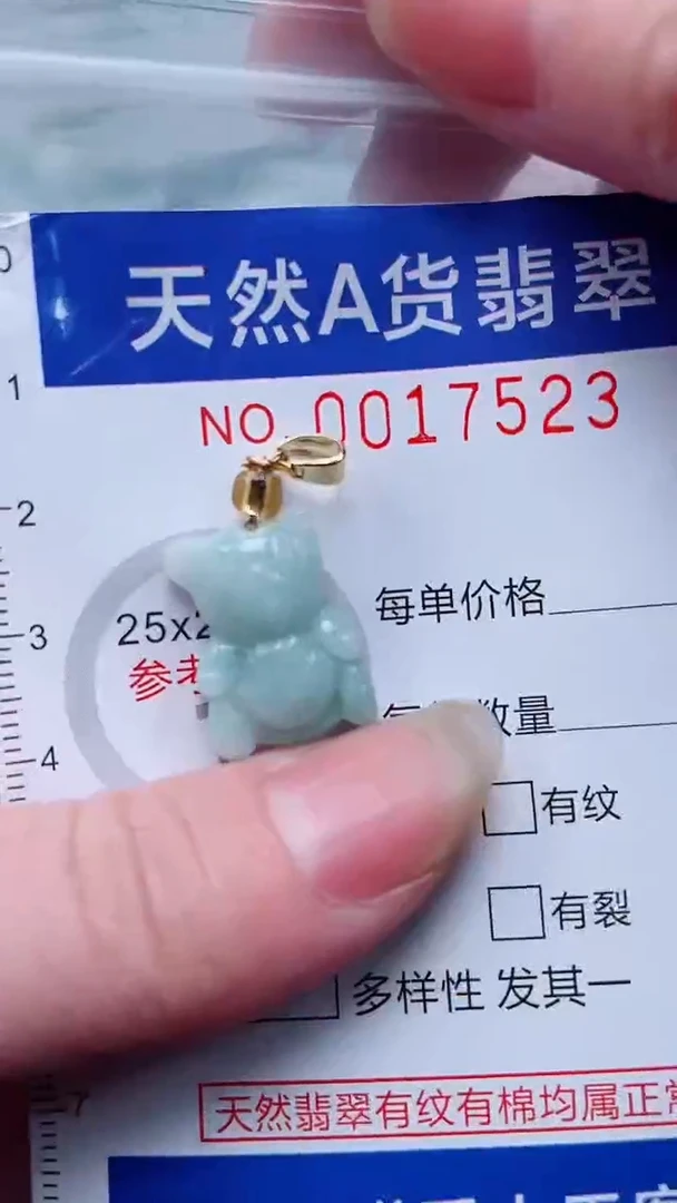 翡翠未镶嵌吊坠(不含链)1