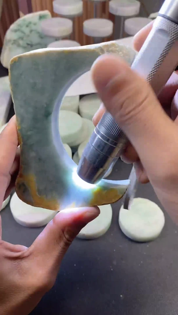 裸石翡翠练手料A货天然翡翠