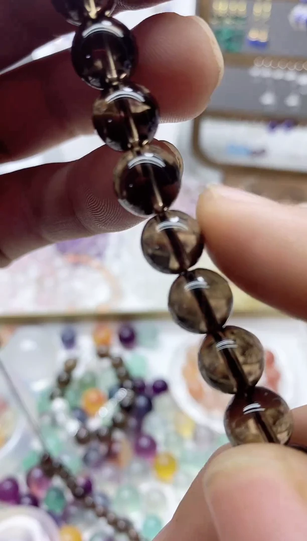 未镶嵌手链水晶茶水10mm手链