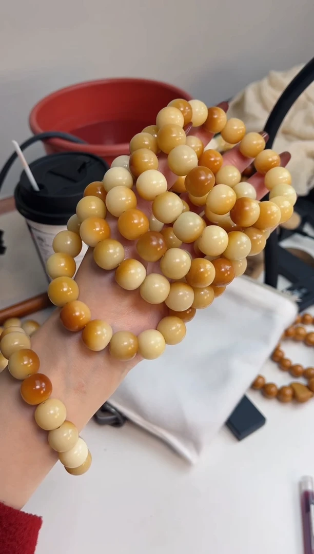 手串菩提根/象牙果r07玉化溏心苹果12*14mm手串