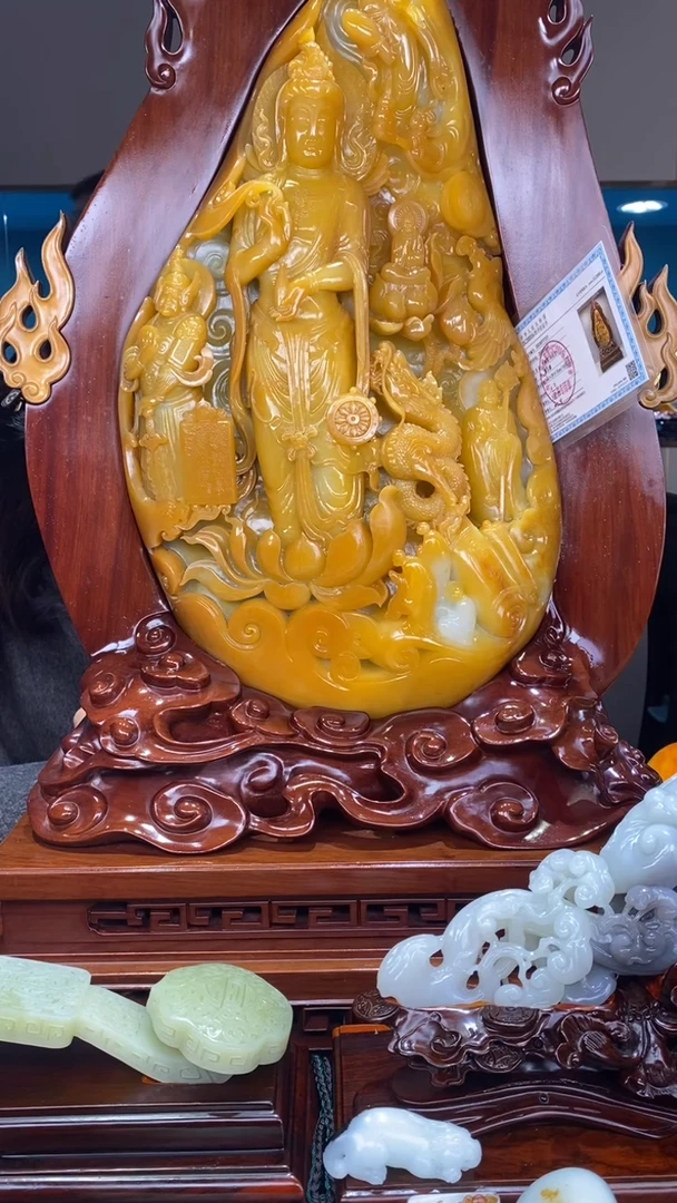 未镶嵌和田玉摆件神****…1