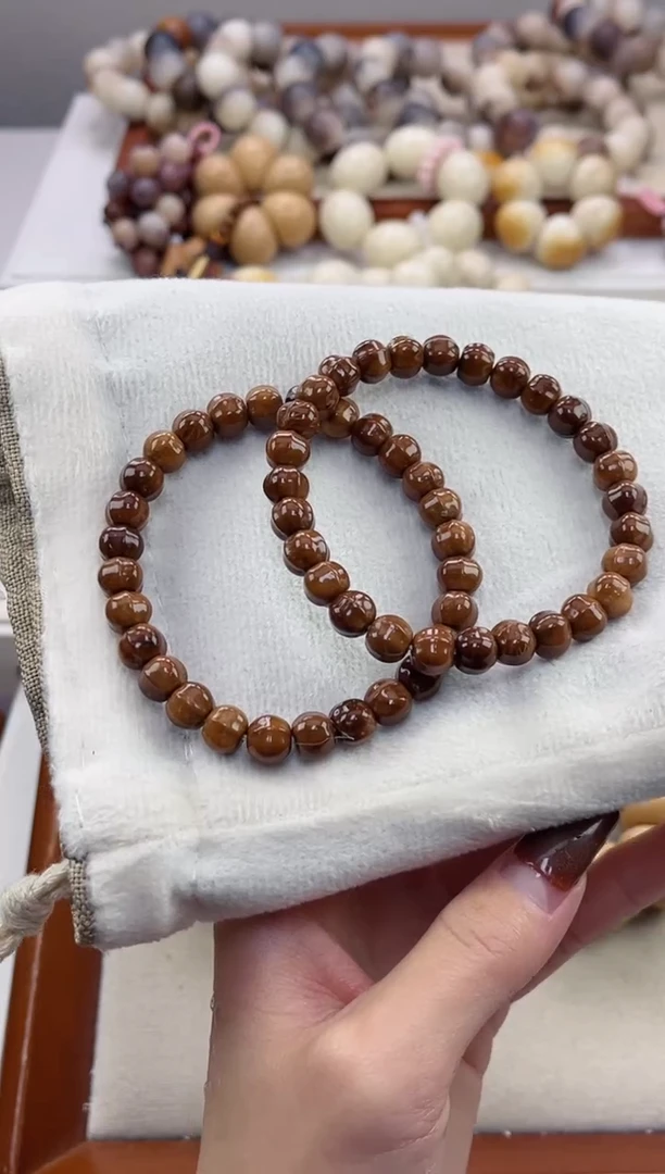 手串菩提根/象牙果p41库克鲨鱼背7*8mm手串