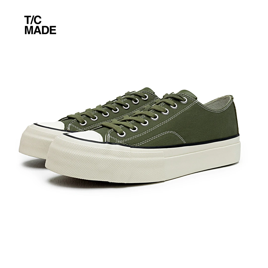 tcmade 005 S/S 高密度帆布 厚底系带硫化鞋 男女同款