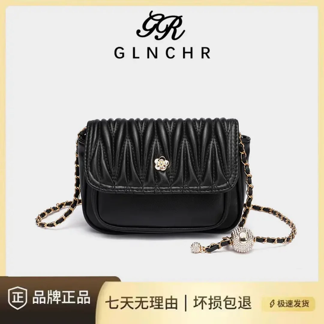 时尚百搭女士链条包单肩斜挎小方包简约设计A0560