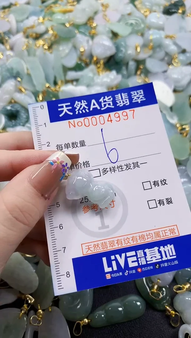 颈饰未镶嵌翡翠淡*泉天然A货翡翠