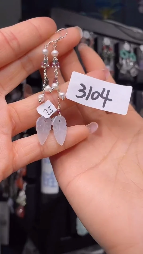 未镶嵌翡翠耳饰喜欢拍