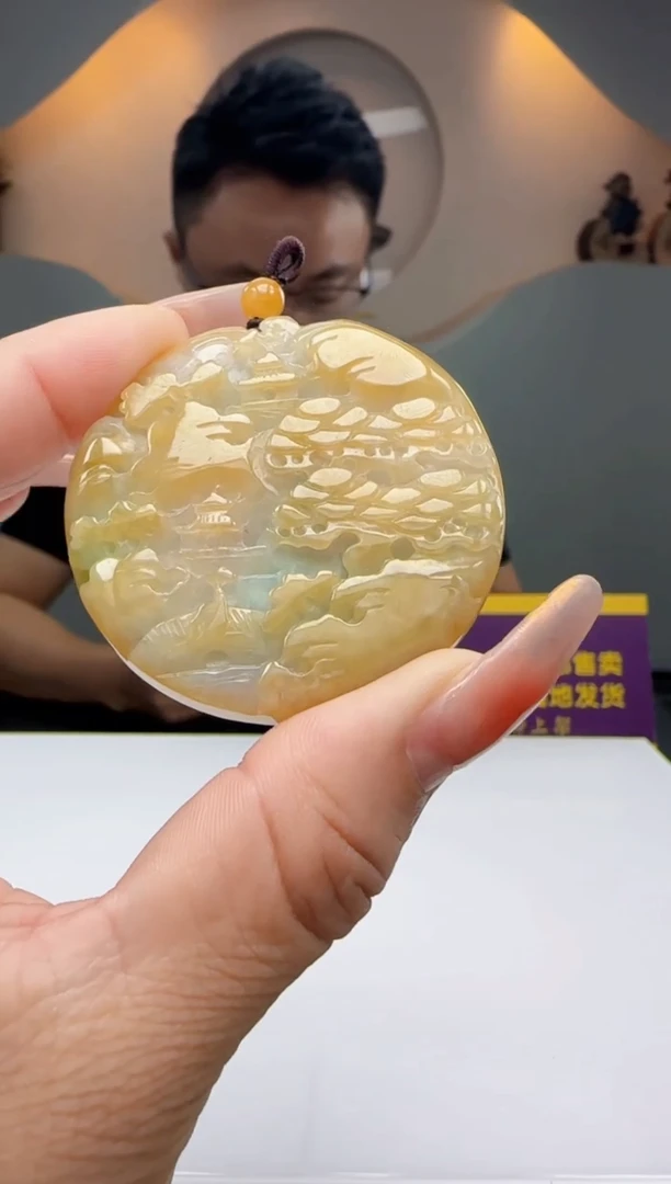 翡翠未镶嵌颈饰Q11174翡翠