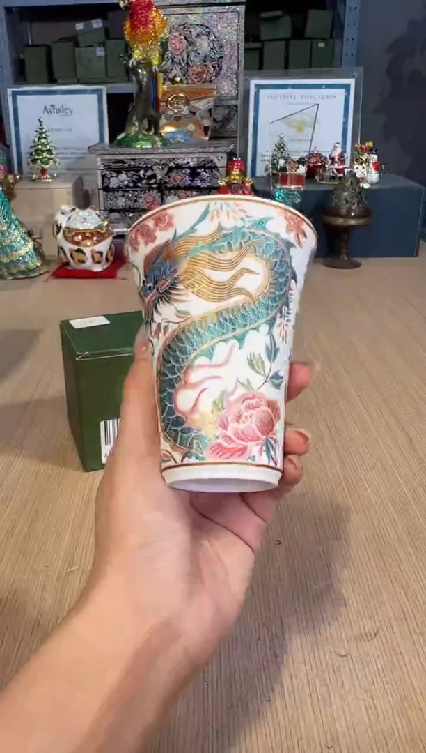 【闪购商品】杯173龙凤刺绣可乐杯