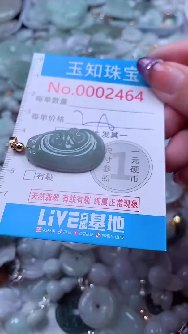 翡翠未镶嵌吊坠(不含链)2464