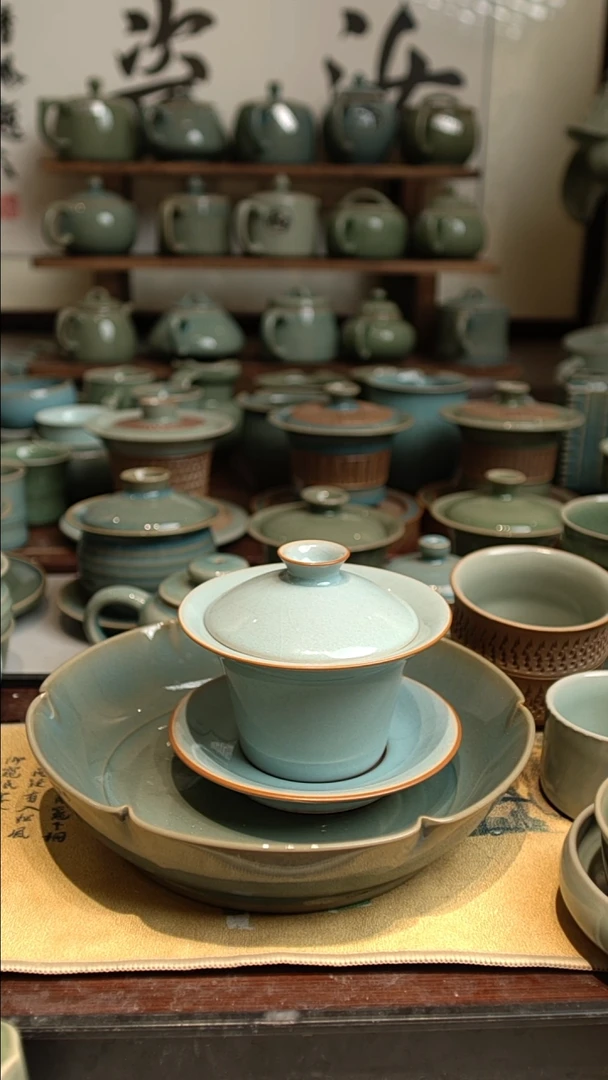 陶天青色三才马蹄容量140  完美品