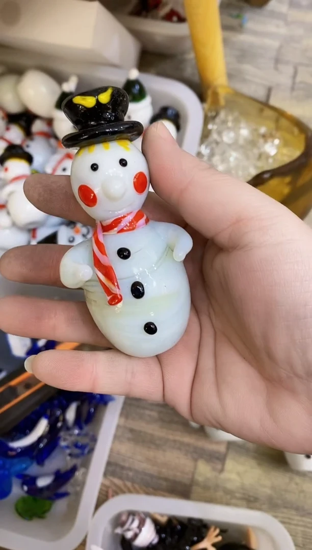 【闪购商品】琉璃手工艺品大雪人