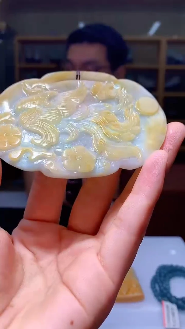 定制翡翠未镶嵌1034hm-毛货挂件17