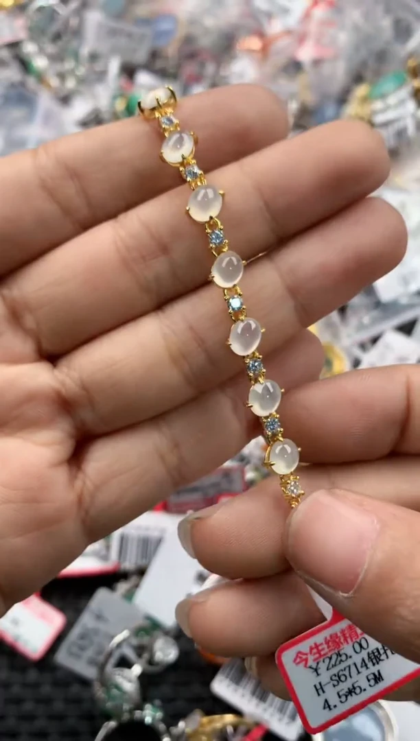 银S925镶嵌戒指翡翠888                6