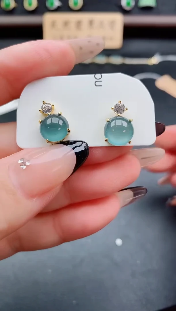 银S925镶嵌戒指翡翠1