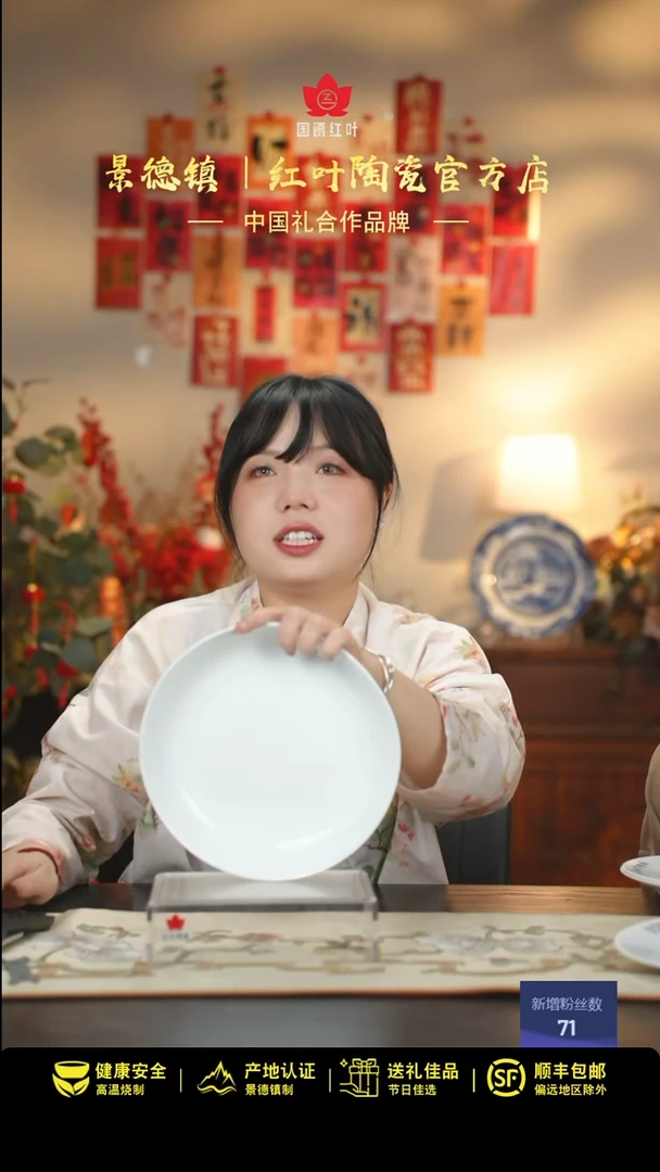 【闪购商品】2个微瑕白胎9英寸饭盘（无底款）