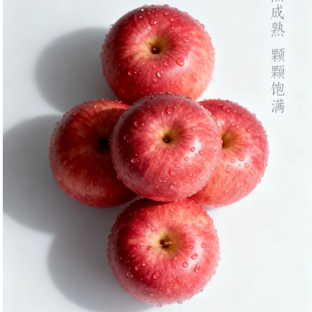 陕西白水红富士水纹果亿万人民的口福新鲜脆甜多汁水果