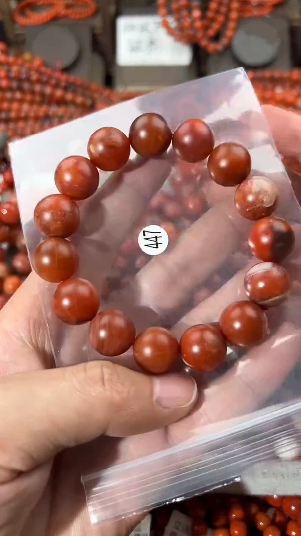 南红玛瑙手串未镶嵌14