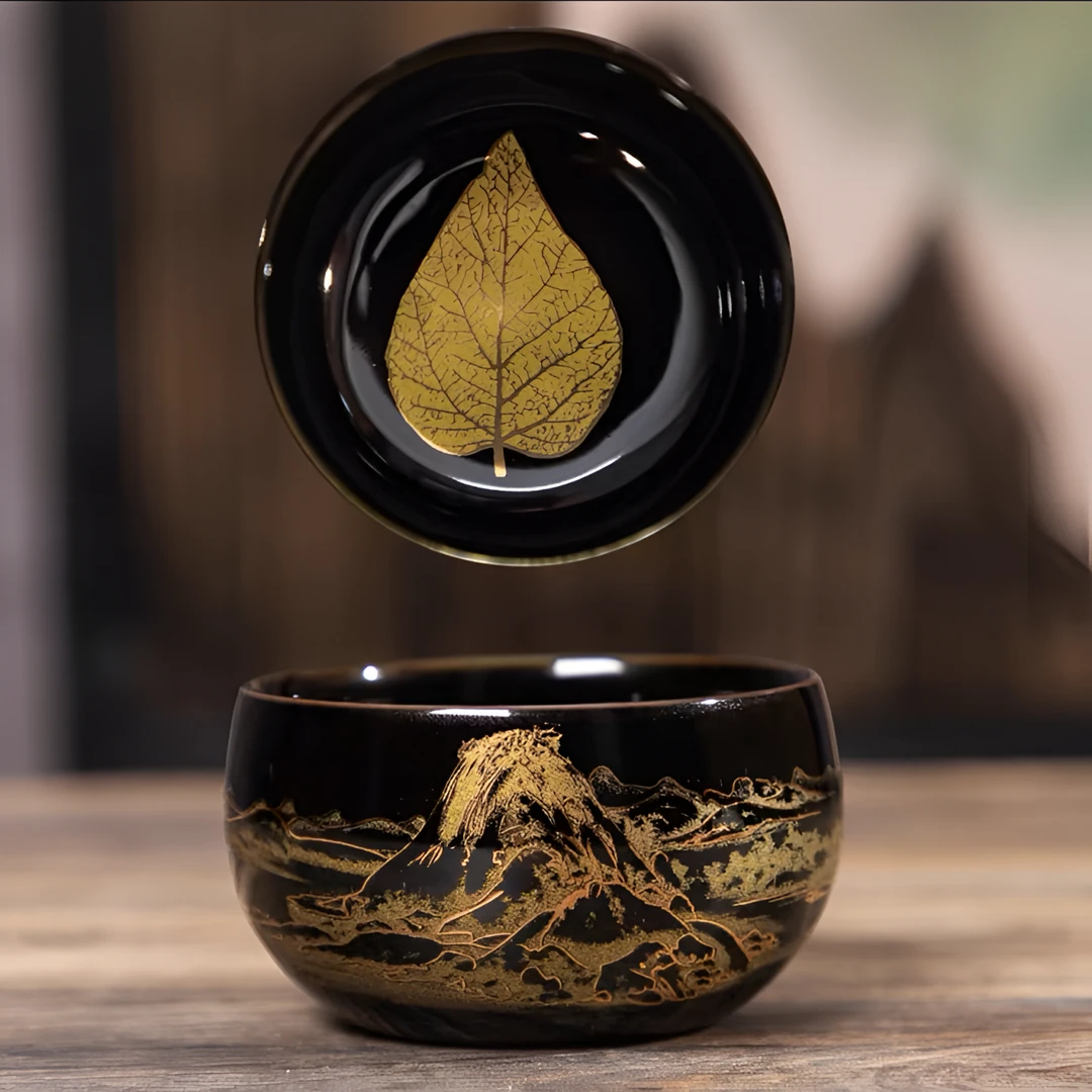 乌金釉千里江山主人杯ZH224