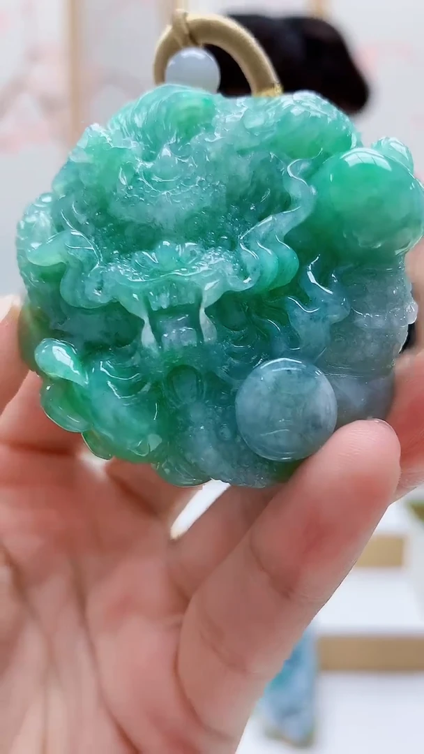 未镶嵌定制翡翠5145lr-毛货挂件109