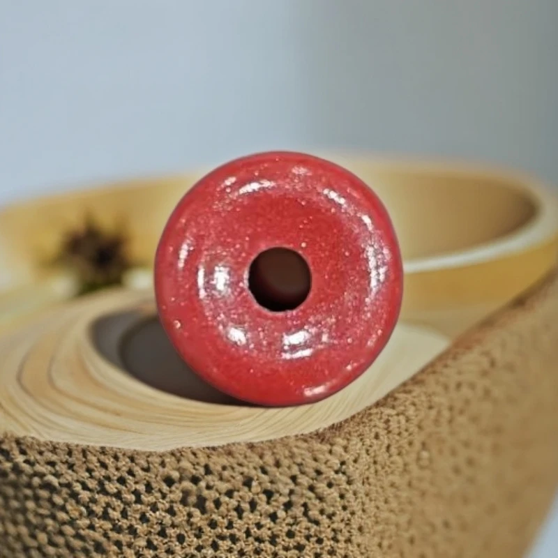 含辰砂工艺品朱砂平安扣 B0435