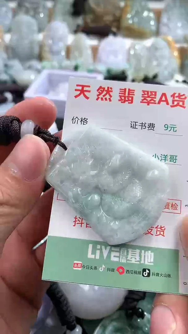 翡翠未镶嵌吊坠(不含链)1