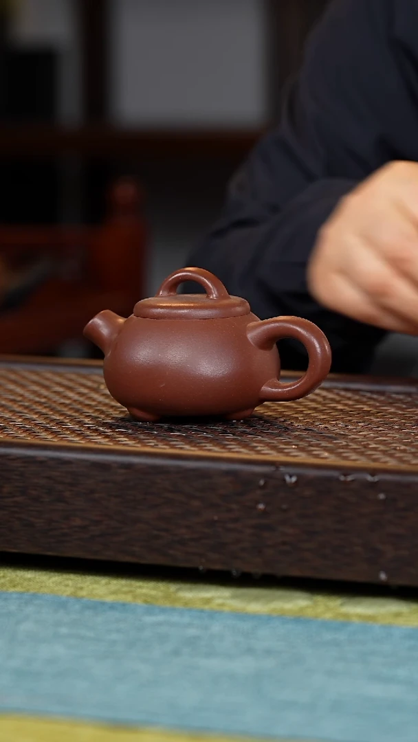 【闪购商品】紫砂茶壶炮嘴石瓢140毫升