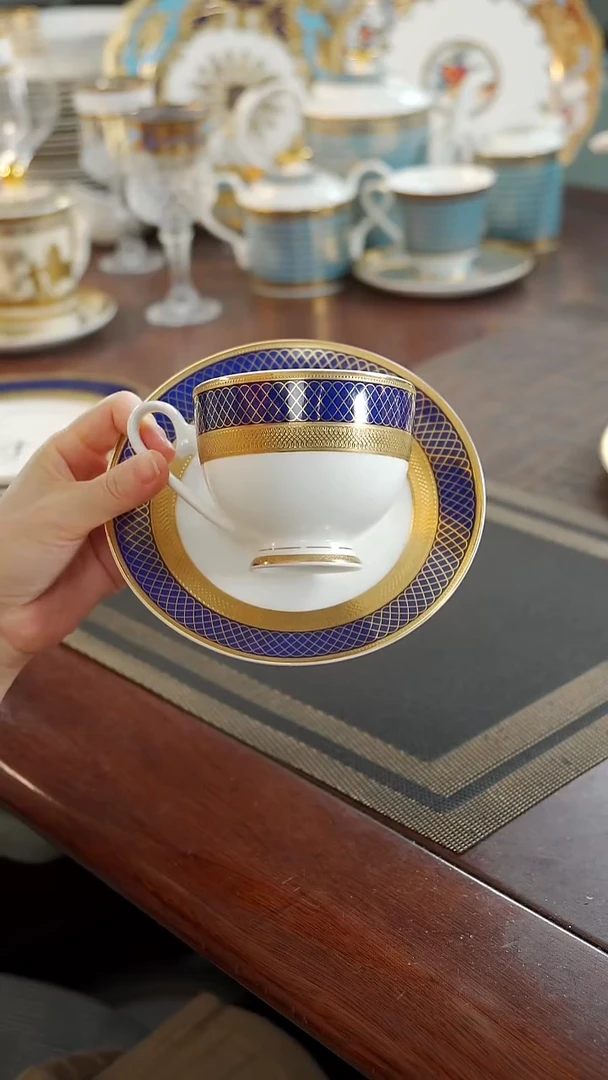 瓷片咖啡杯碟1套