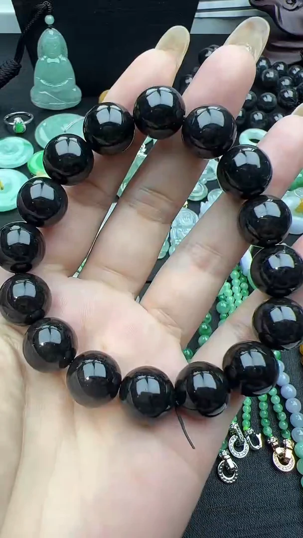 未镶嵌手串翡翠玉珠手串