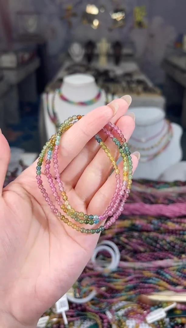 /未镶嵌碧玺3mm+碧玺多圈多样性发货