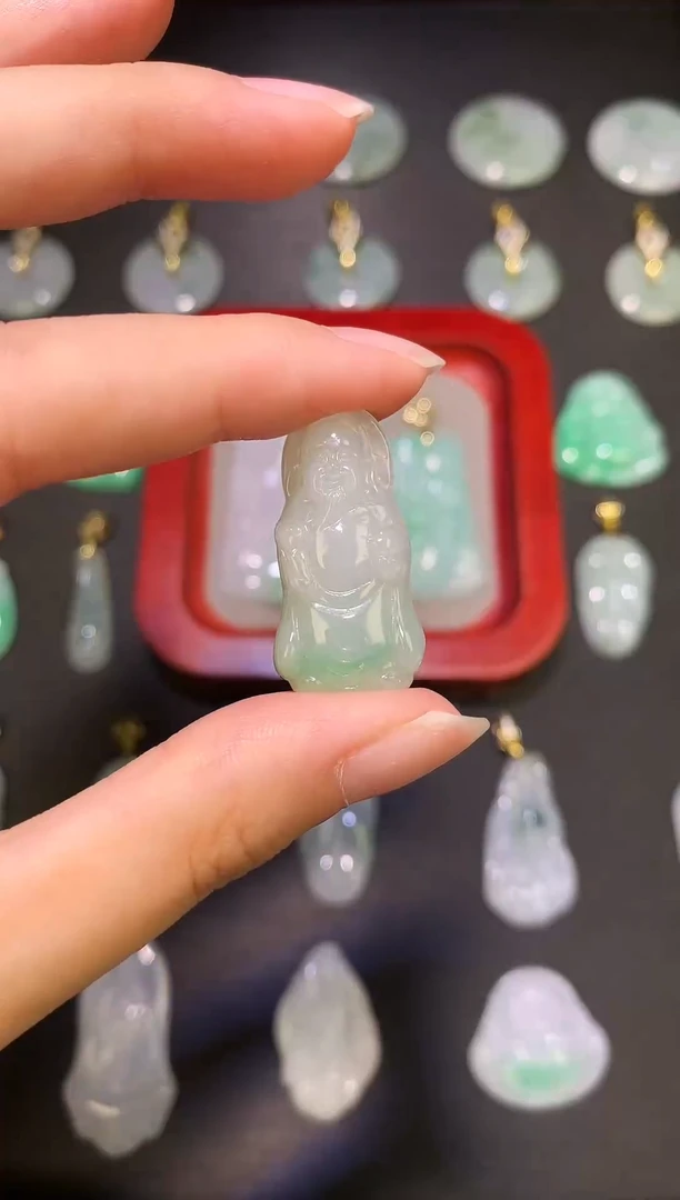 翡翠未镶嵌吊坠(不含链)天然缅甸A货翡翠