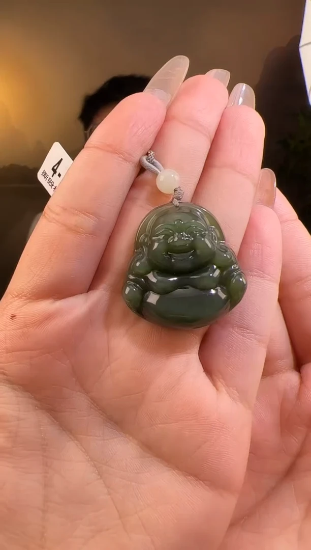 【闪购商品】和田玉颈饰未镶嵌佛公带包容4-3164