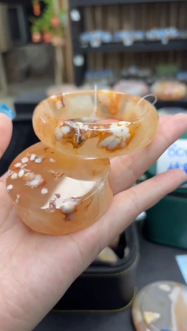 未镶嵌手镯石英质玉14(55圈赠送镯心)