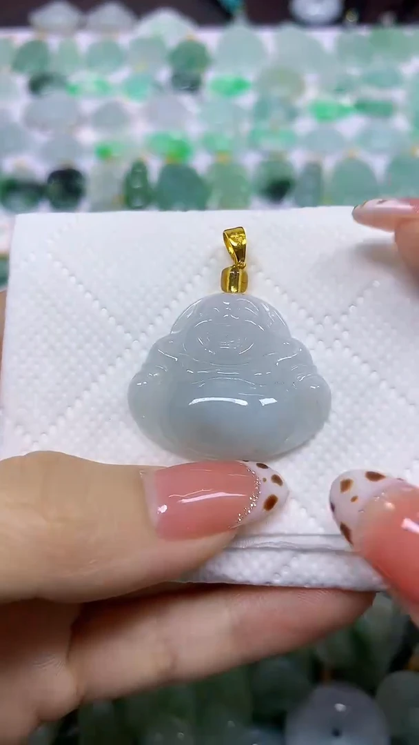 颈饰未镶嵌翡翠天然翡翠A货