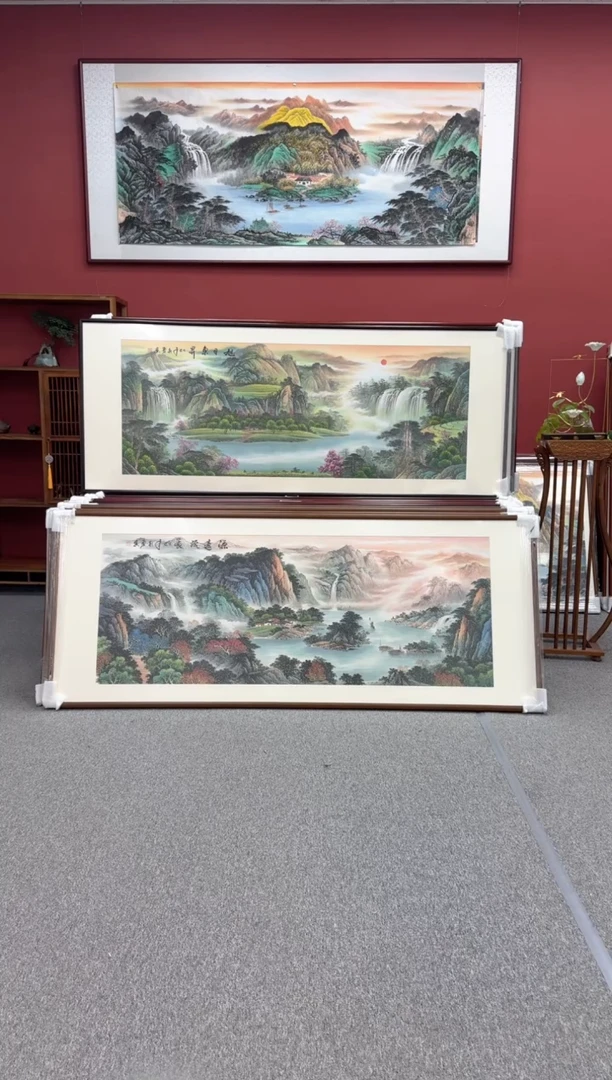 国画手绘 源远流长 219*88