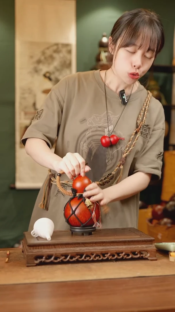 273号精品天然大漆酒葫芦一物一拍~