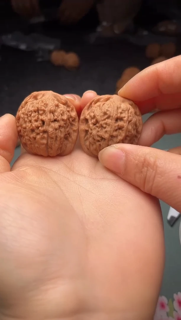 把件文玩核桃w18  莲花 35尺