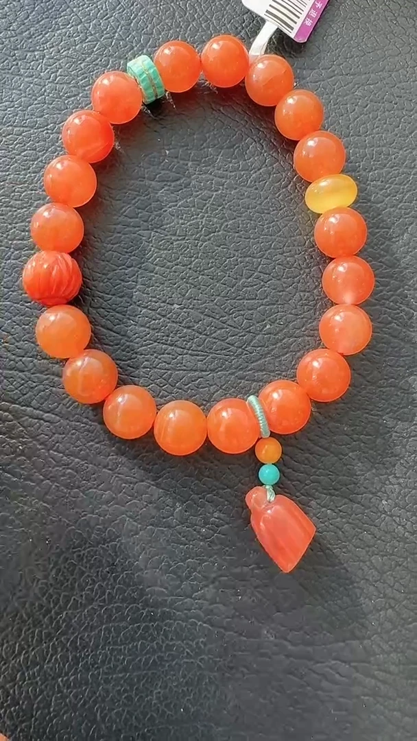 未镶嵌荣倩南红玛瑙手串