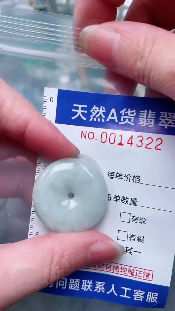 翡翠未镶嵌吊坠(赠链)1