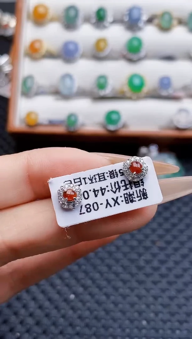 银S925镶嵌戒指翡翠2643