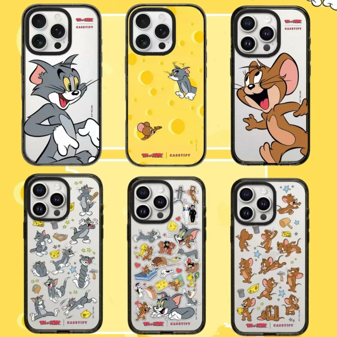 【官版黑透】猫和老鼠系列适用于iPhone16promax全包手机壳可爱