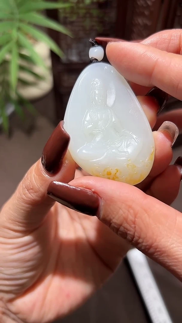 未镶嵌和田玉挂件和田玉观音挂件14