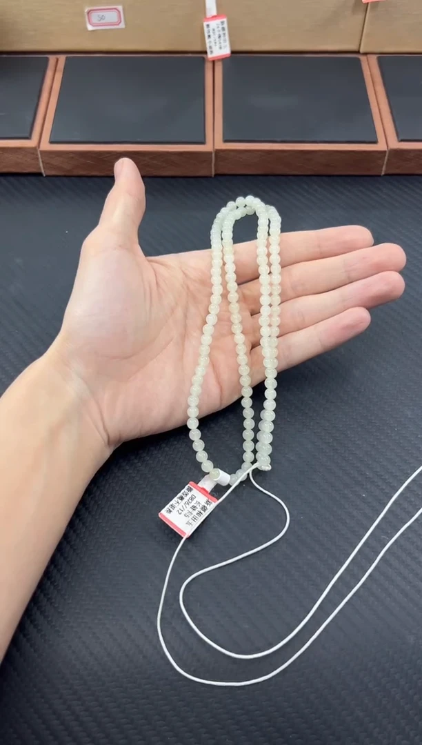 和田玉未镶嵌项链且末微色差迪克兰卡5长链