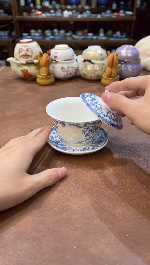 真的很便宜超好看会开片的旅行茶具