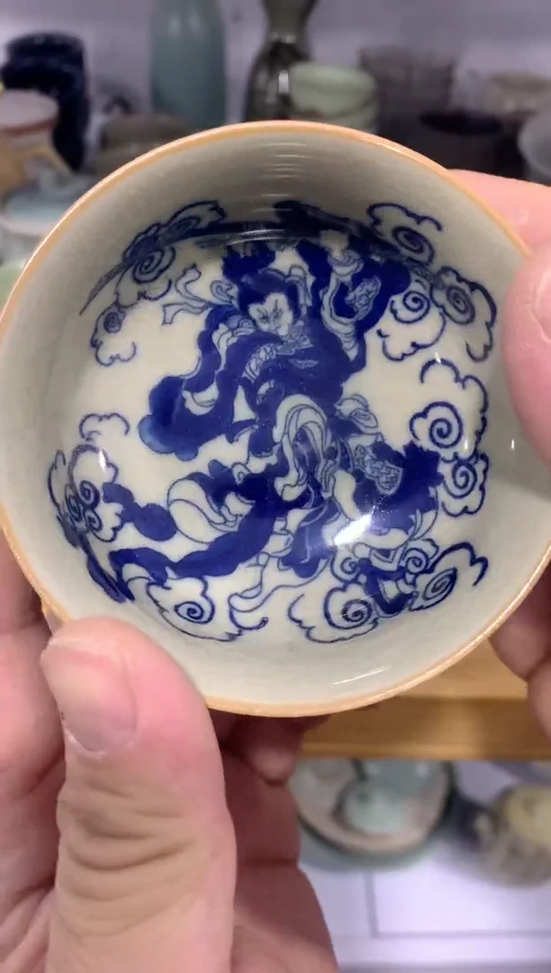 【闪购商品】陶瓷茶杯汝窑壶办公杯三才盖碗（轻轻微瑕）