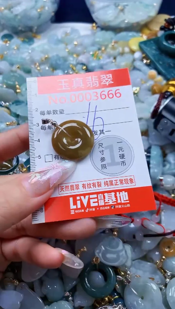 翡翠未镶嵌吊坠(不含链)3666