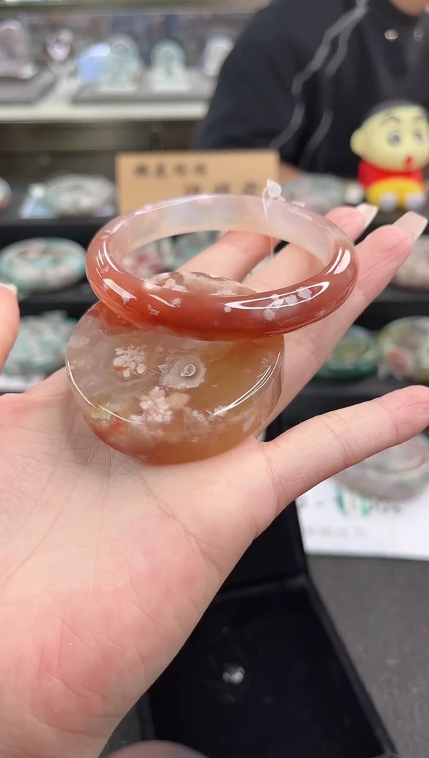 未镶嵌手镯石英质玉56圈口（赠品镯心）s9659